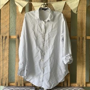 Forever 21 Pinstripe Button Down Shirt